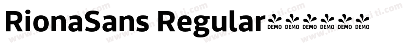 RionaSans Regular字体转换